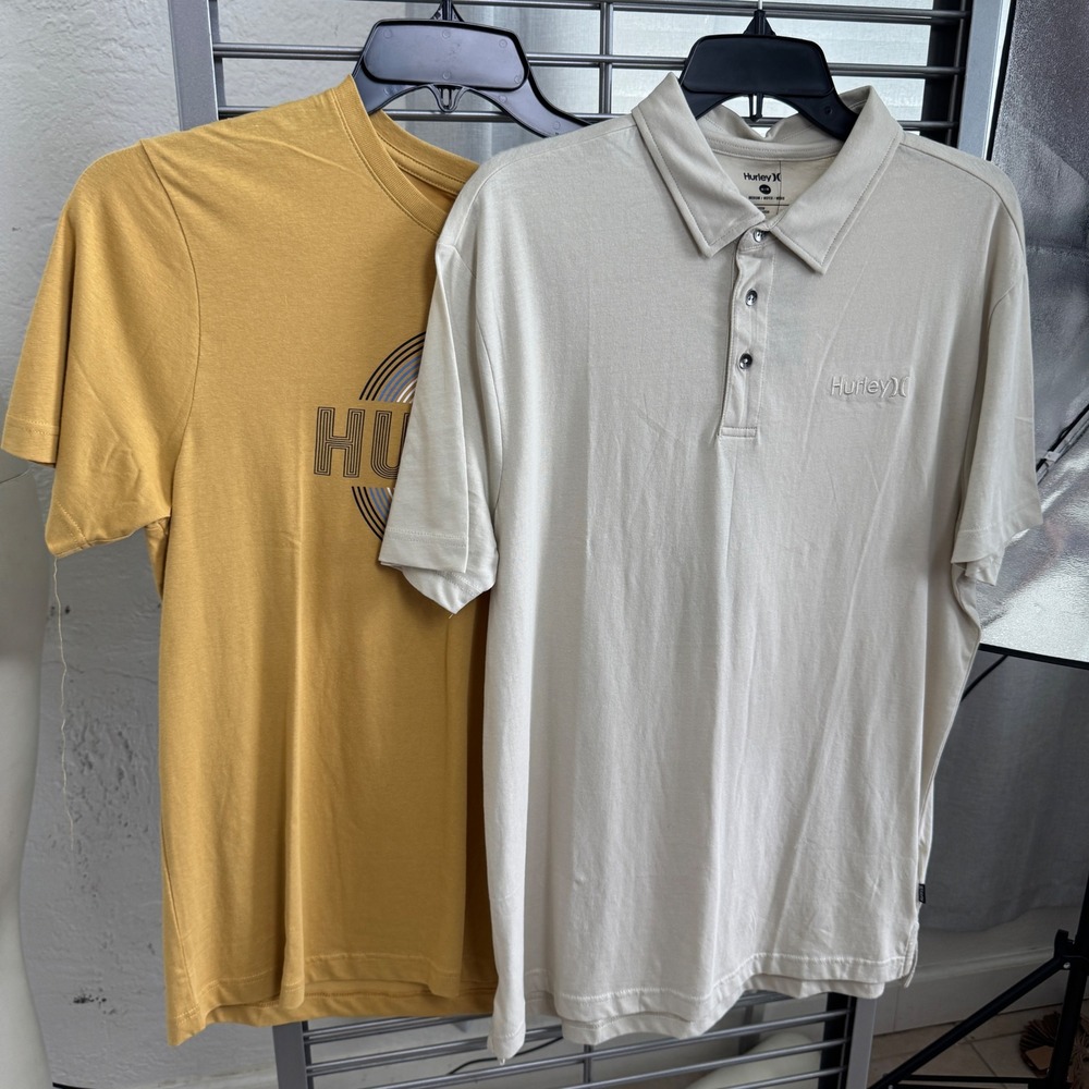 NWT! Lot of 2 Hurley Mens Shirts Size Medium